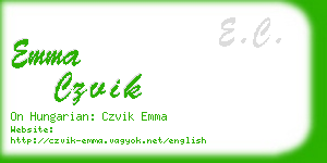 emma czvik business card